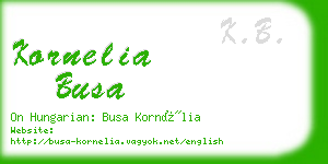 kornelia busa business card